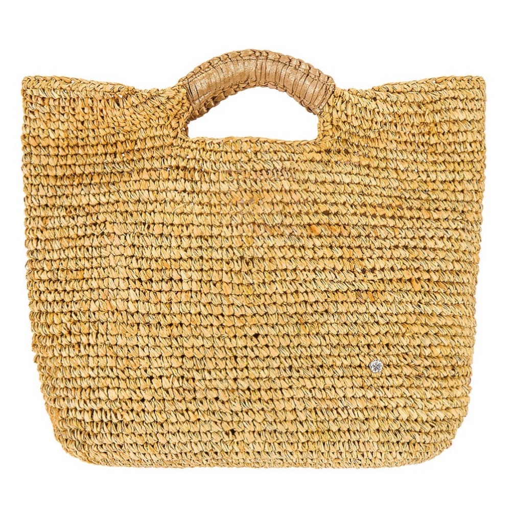 Florabella small napa lux bag in natural and gold SOLD OUT